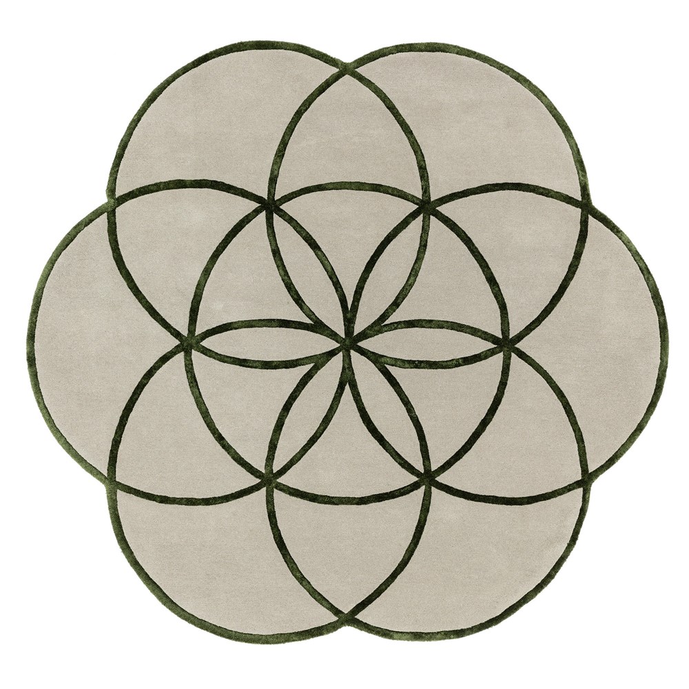 Lotus Rugs in Green